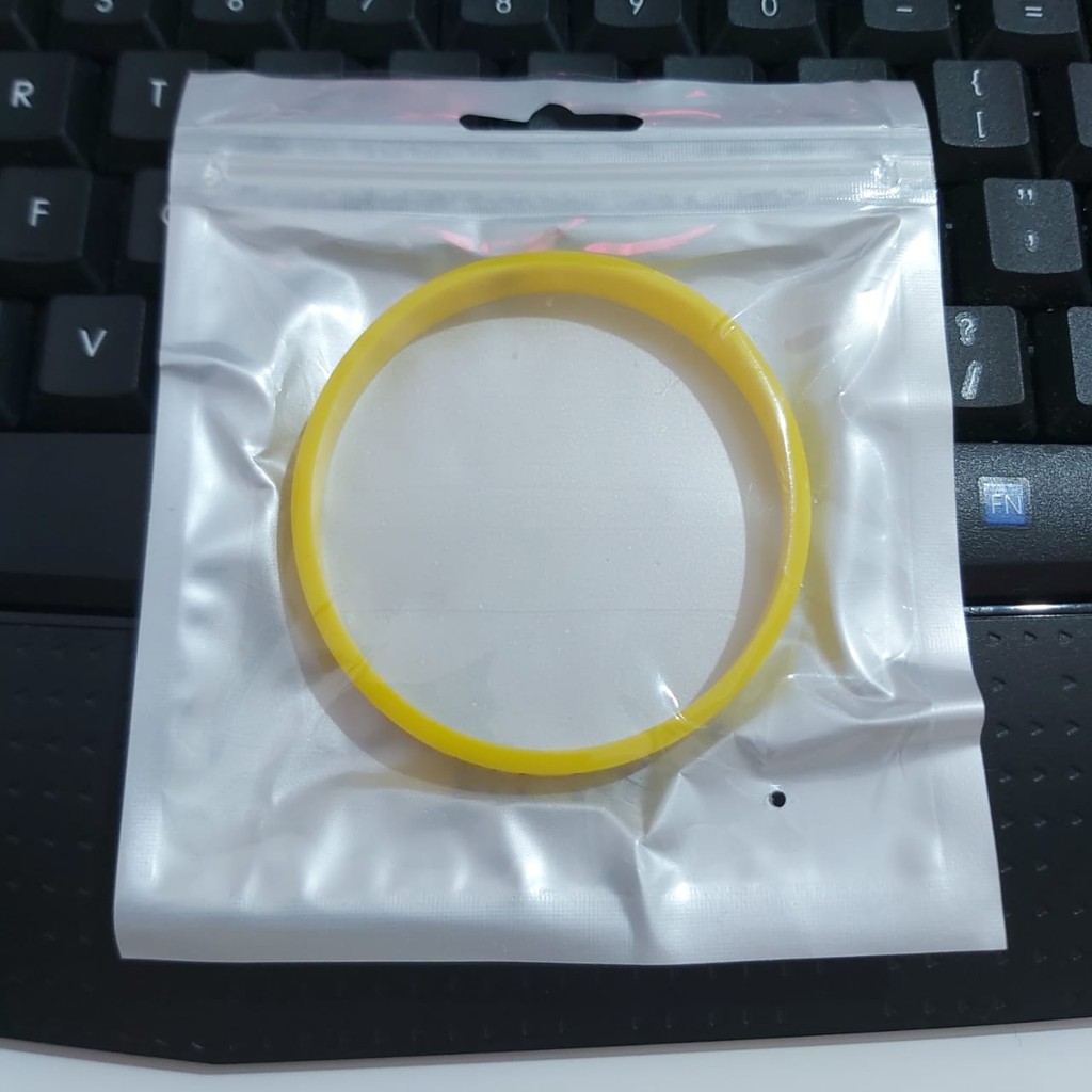 Gelang Pria Rubber - OFF WHITE - Aksesoris Fashion Hype [ Gratis Ongkir / Cod ]