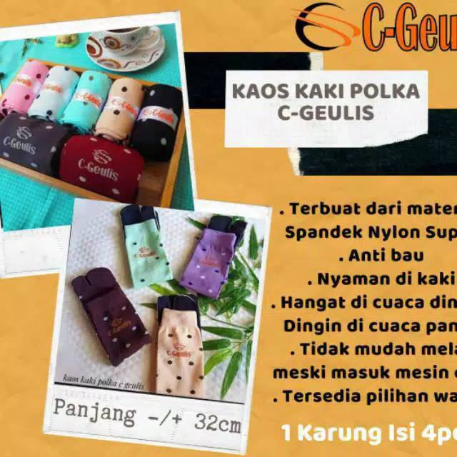 C-Geulis Kaos kaki polka C-Geulis