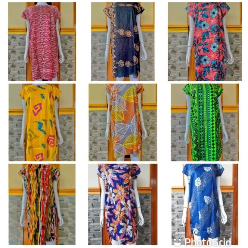 Daster Midi Caladium / Daster Motif Bali / Daster Bali