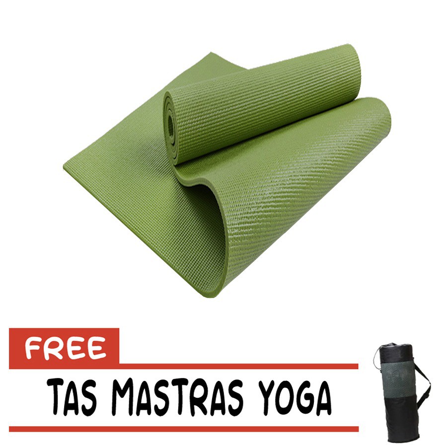 Matras Olahraga Matras Yoga Anti Selip Kualias Bagus + Tas - Worldhome