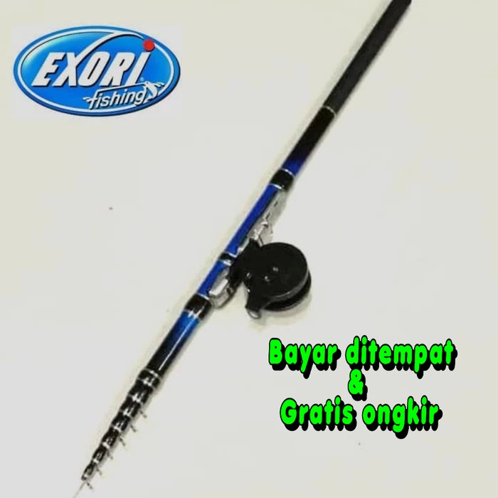 Joran Tegek Custom 240 Ruas Pendek  Bonus rel