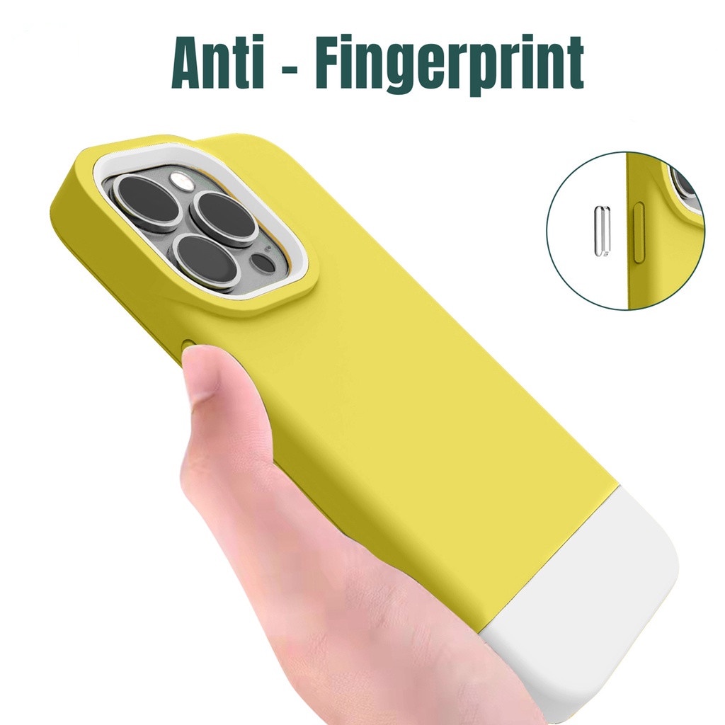 Soft case Silikon Dua Warna Untuk iPhone 11 Pro Max 7 8 Plus X Xr Xs Max 13 Pro Max 12 Pro Max