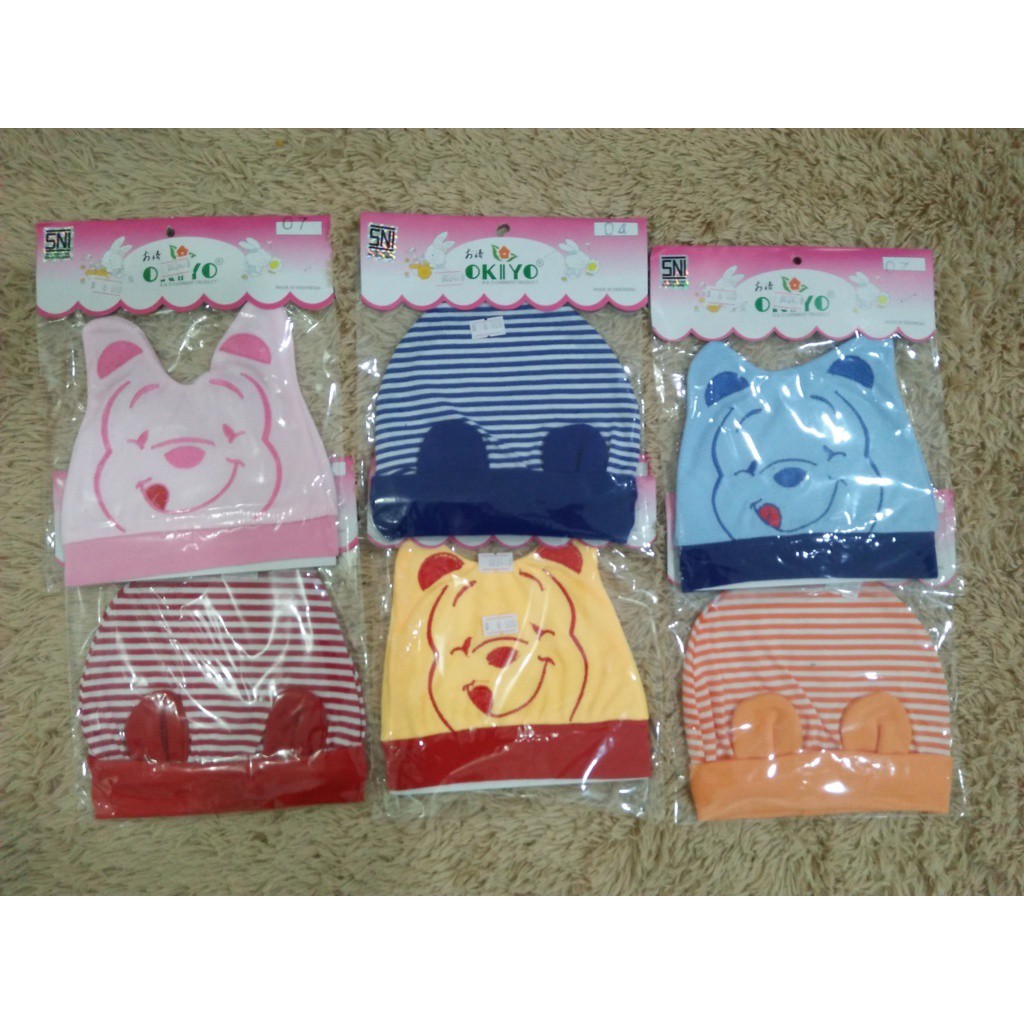 OKIYO TOPI BAYI OKIYO LUCU-TOPI BAYI MURAH