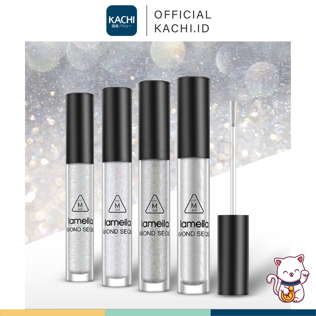 KACHI - LAMEILA Liquid Eyeshadow Pearl Light Highlight Bright Glitter Diamond Sequel 4 Warna LA011