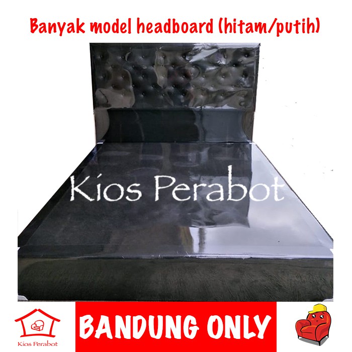 Divan dan headboard minimalis 160x200 untuk kasur - dipan untuk kasur busa dan spring bed 160 x 200