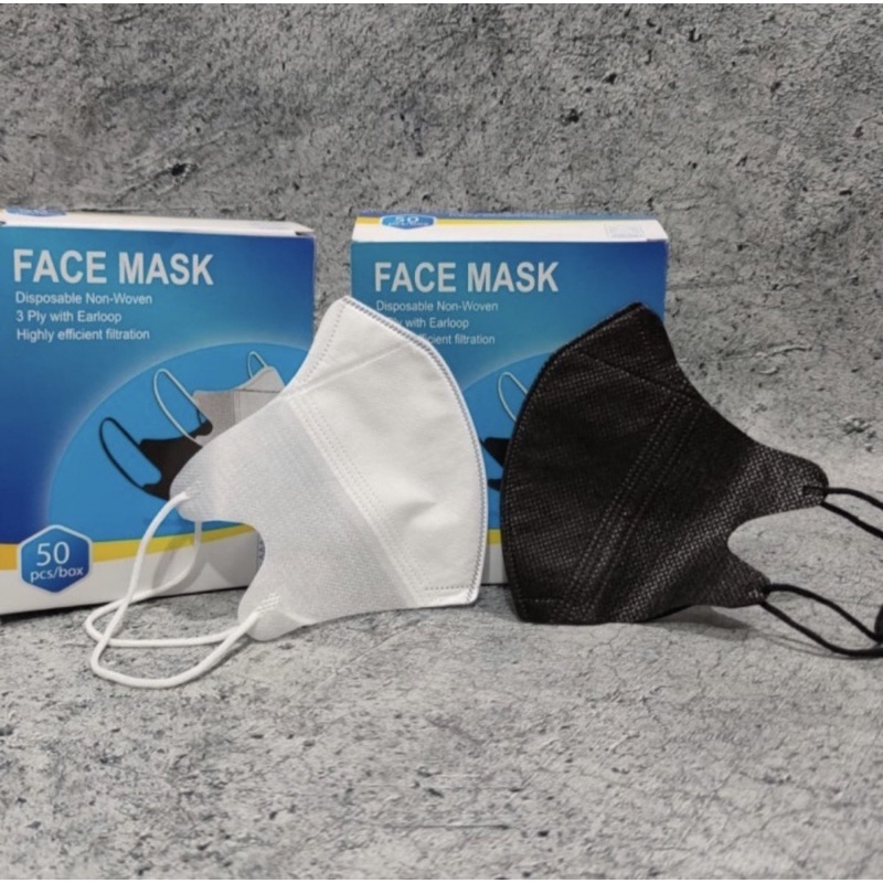 [CASHBACK 5%] Masker DUCKBILL face mask ada garis hidung isi 50 warna