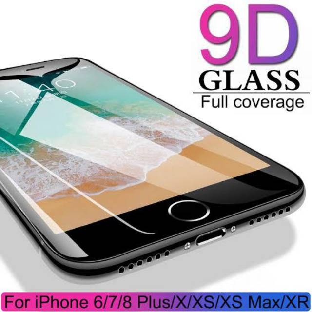 9D FULL Tempered glass iphone (terlengkap) 5/5s/6/6s/7 plus/8 plus/X/XS max/XR/11 pro/SE