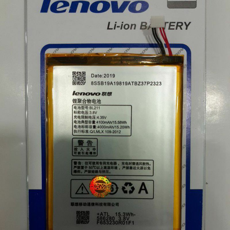 BATRE BATERAI LENOVO BL211  P780 Batre Original 4100 MAH Battery Batre