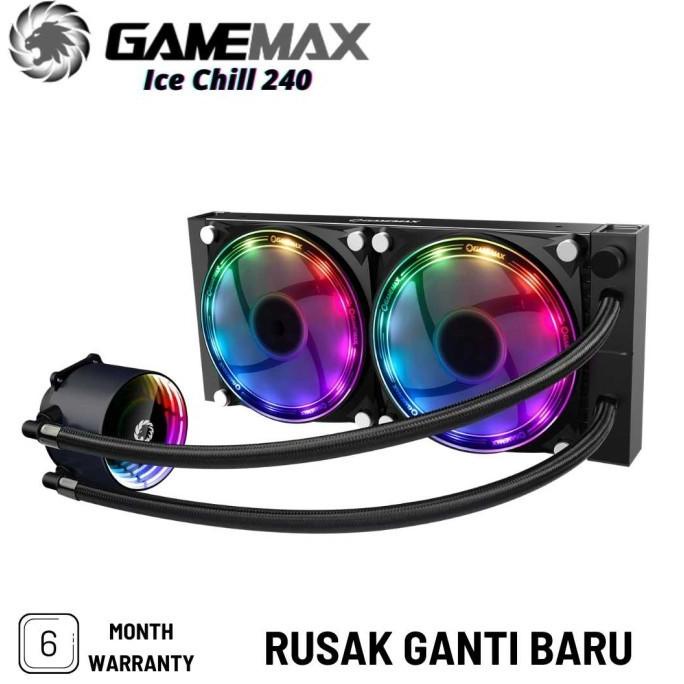 Jual GAMEMAX CPU COOLER ICE CHILL 240 RAINBOW ARGB AURA SYNC AIO