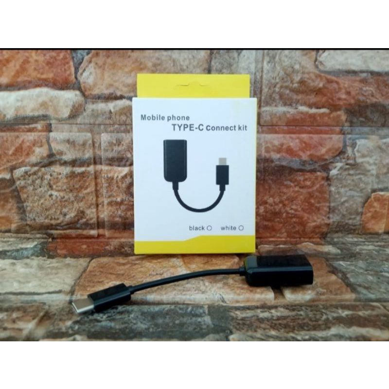 kabel OTG tipe C kabel penyambung HP ke flashdisk laptop