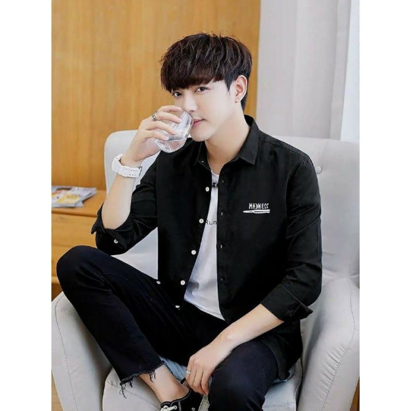 Kemeja Pria Madness Dewasa Terbaru - Kemeja Pria Trendy Fashion Korea Distro Kekinian