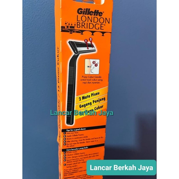 Gillette London Bridge 2 Layer Alat Cukur / Pisau Cukur //Cukuran Gillete