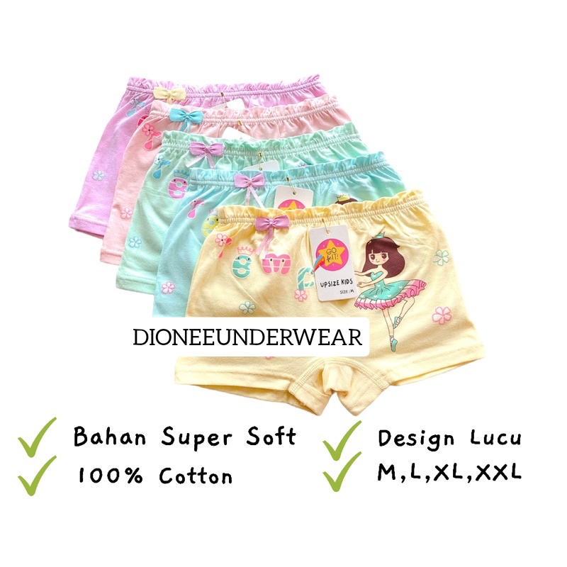 CD Celana Dalam Anak Perempuan Cewek Remaja ABG Kancut Celana Dalam Boxer Anak Perempuan Princess Celana dalam anak Celana Boxer Murah Celana Anak Prempuan