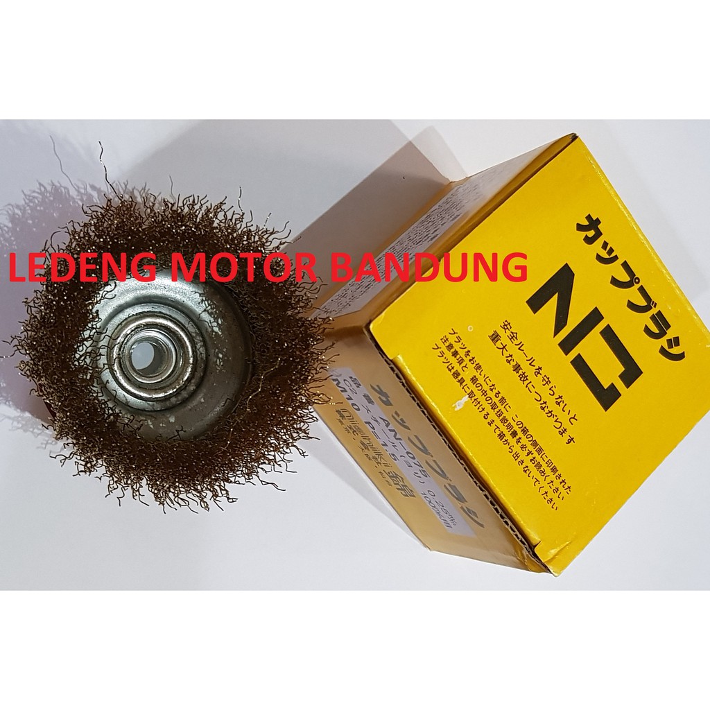 Sikat Kawat Mangkok 3 inch Mata Gerinda Brass Wire Cup Brush Polishing