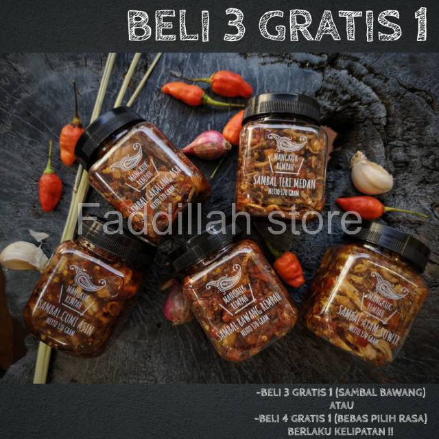 

SAMBAL MANGKUK REMPAH | 170 Gram | Sambel Baby Cumi, Sambal Cakalang, Sambal Teri, Sambel Ayam