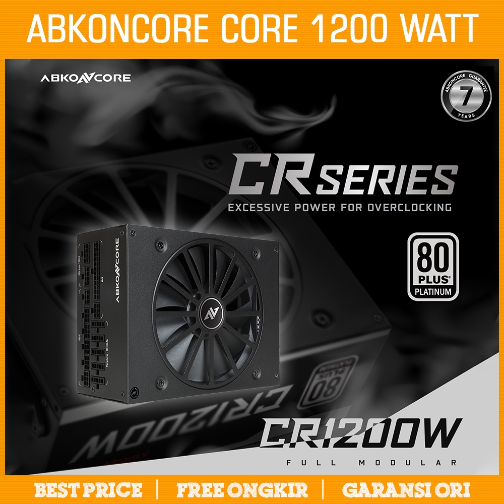 PSU Abkoncore Core 1200W 80+ Platinum Full Modular Power Supply 1200 W