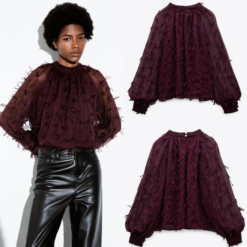 ZR Burgundy blouse