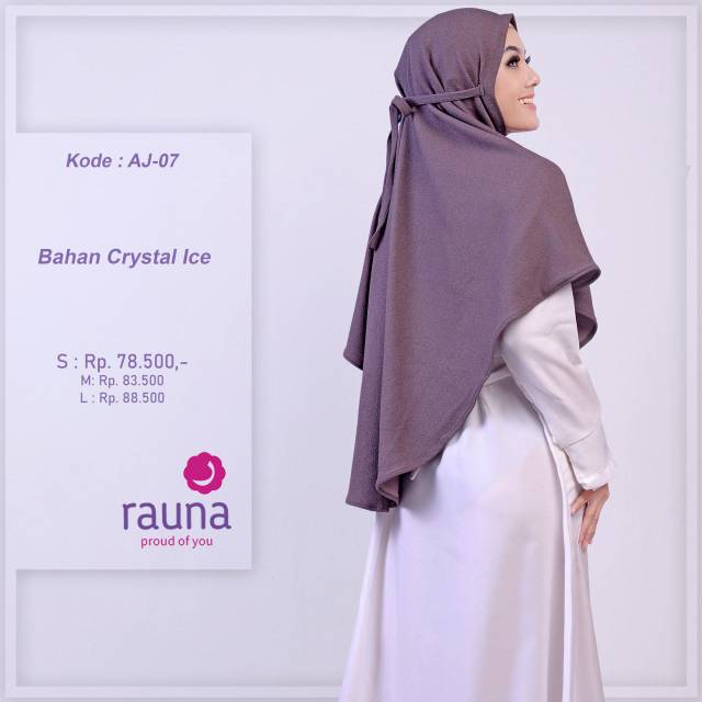 Khimar instant Rauna AJ 01 - AJ 02 - AJ 03 - AJ 04 - AJ 05 - AJ 06 - AJ 07 - Aj 09 - Aj 10 / Bergo instant