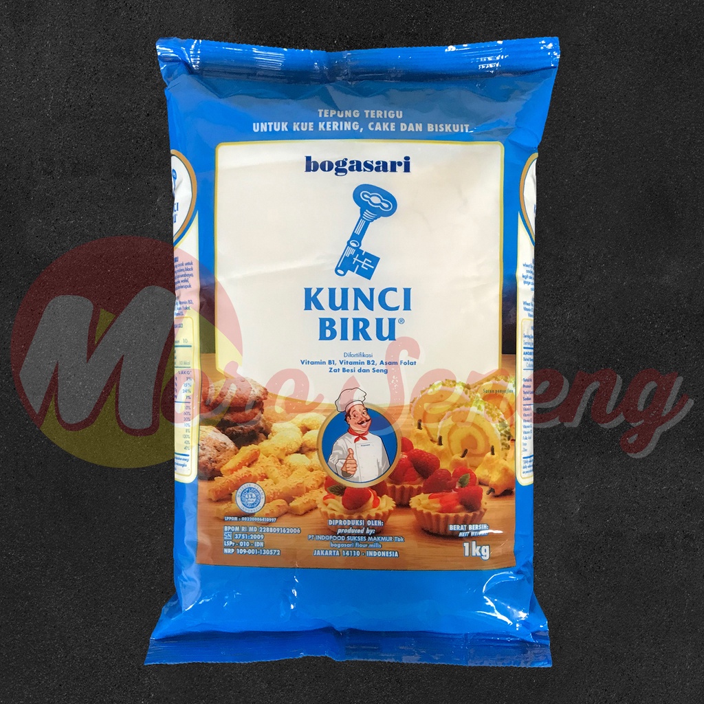 Tepung Terigu Kunci Biru Kemasan 1 Kg