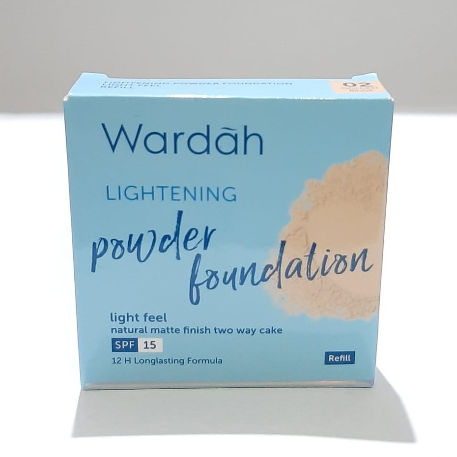 WARDAH LIGHTENING LIGHT FEEL REFILL / BEDAK WARDAH LIGHTENING POWDER FOUNDATION REFILL