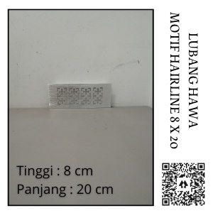 LUBANG HAWA MOTIF ANODIZED DAN HAIRLINE