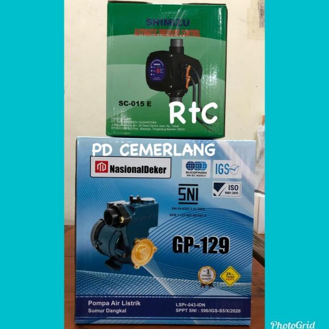 Pompa Pendorong Toren Air Otomatis Booster Shimizu Booster Pump