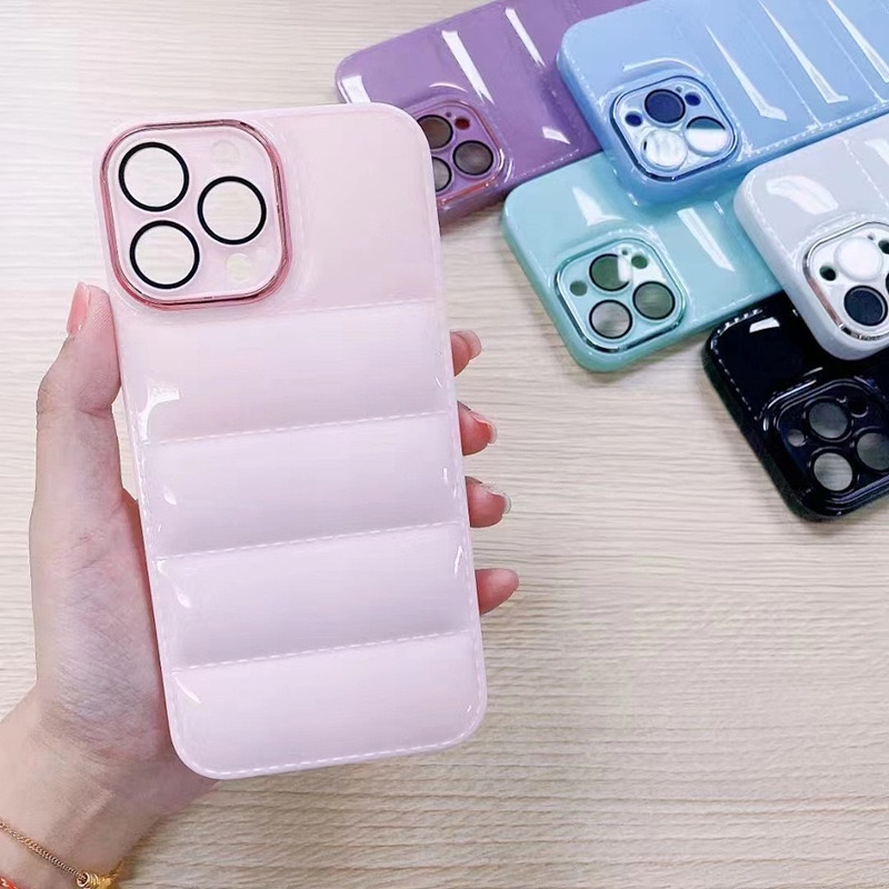 (1) Ultra Puff Case iPhone Pillow Casing Puff Bantalan Soft Case Apple Luxury Pillow Softcase Puffer