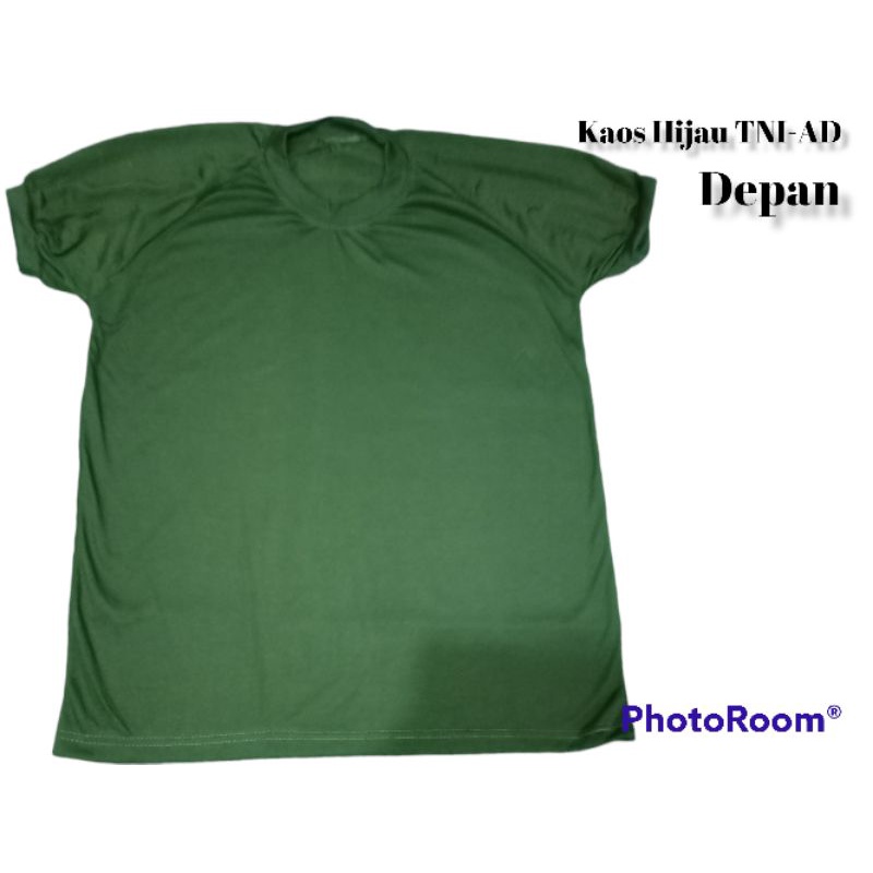 Kaos Hijau TNI-AD & AL /Kaos Hijau Polos