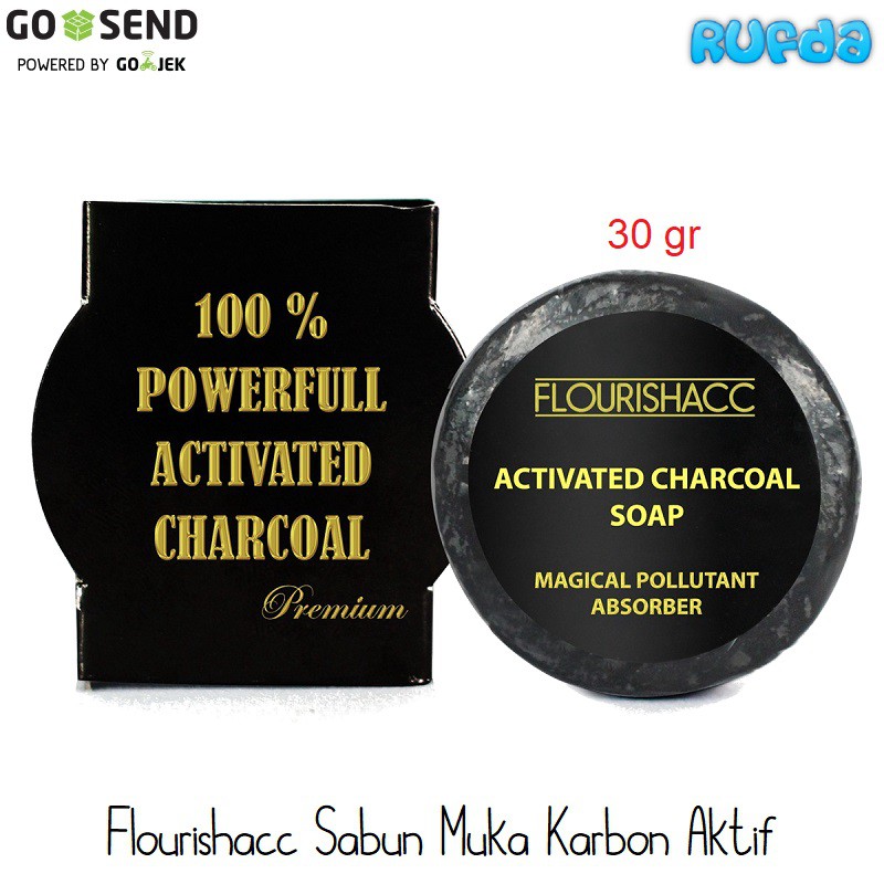 Flourishacc Sabun Muka Wajah Karbon Aktif Activated Charcoal