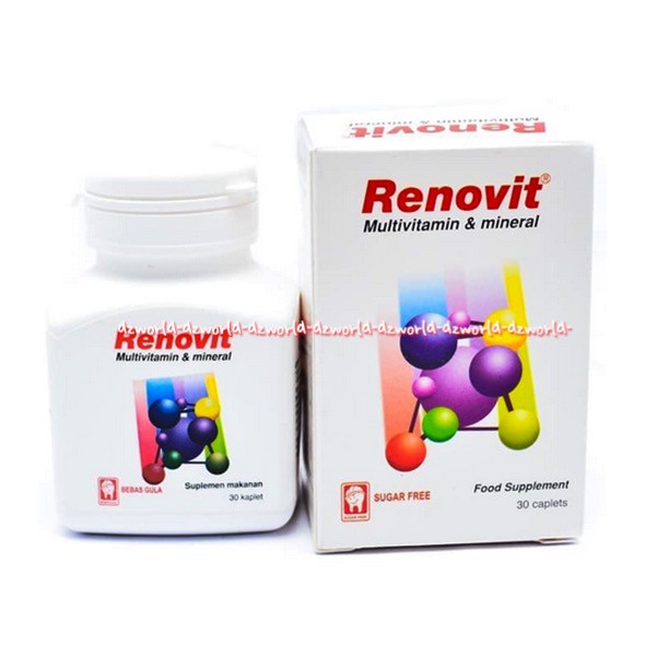 Renovit Multivitamin &amp; Mineral Suplemen Buat Menjaga Daya Tahan Tubuh Isi 30 Keplet