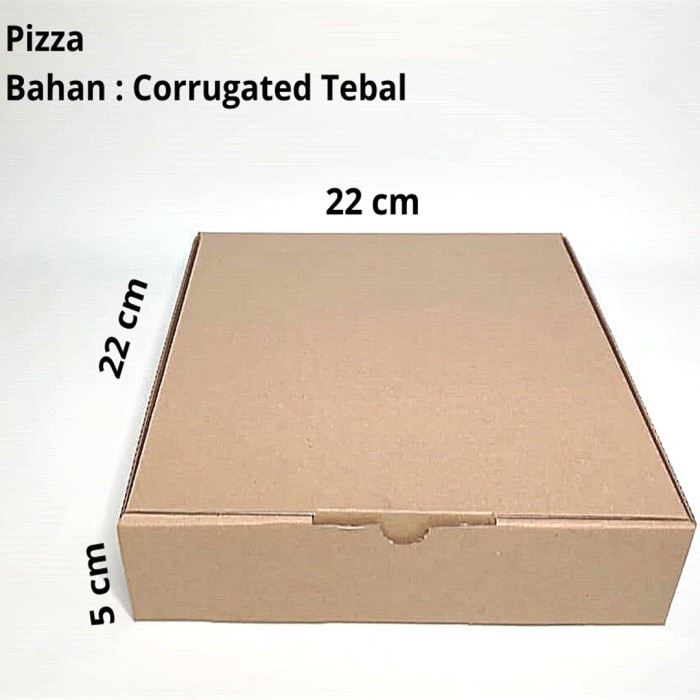 Paper box/dus pizza/box makanan/box brownies craft 22x22