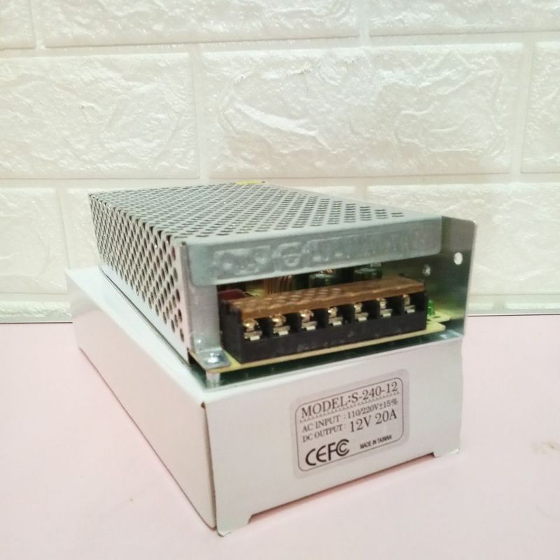 Power Supply 20A 12V Slim Jaring