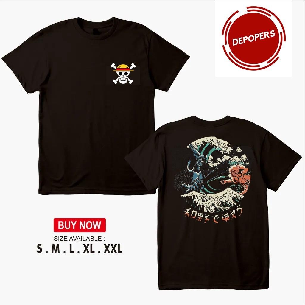 Kaos One Piece Luffy VS Kaido Wano Series / One Piece Luffy Mode Nika