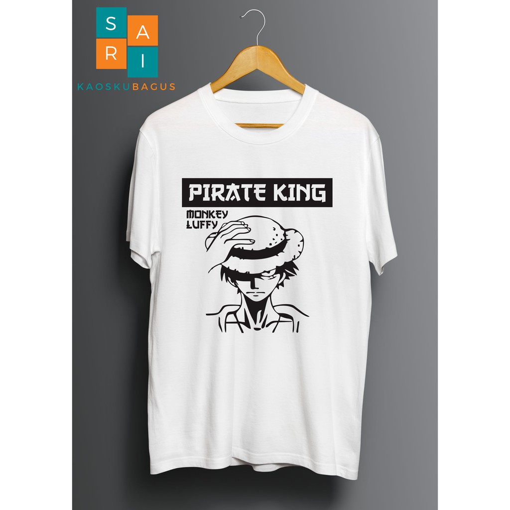 Kaos Distro Pirate King Kaos Luffy Monkey Keren