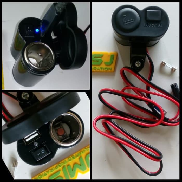 Unik Charger Aki Motor Usb   Lighter Limited