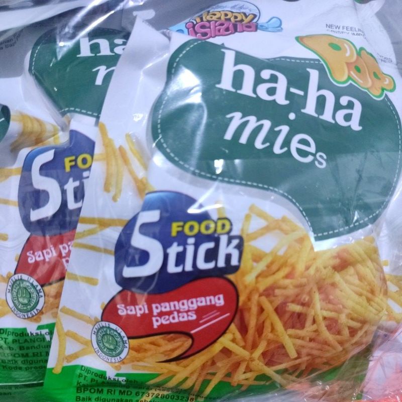 

Food Stick Ha Ha Mie Rasa Sapi Panggang Pedas Isi 10 Pcs