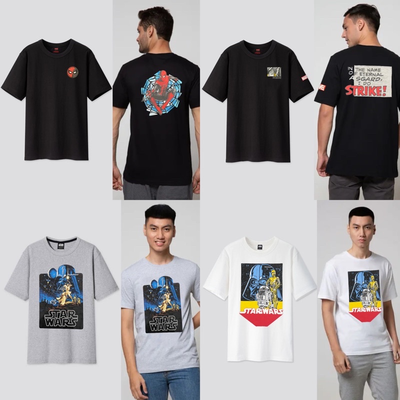 Kaos Laki-laki Remaja-Dewasa Nevada edisi Marvel & Starwars 298