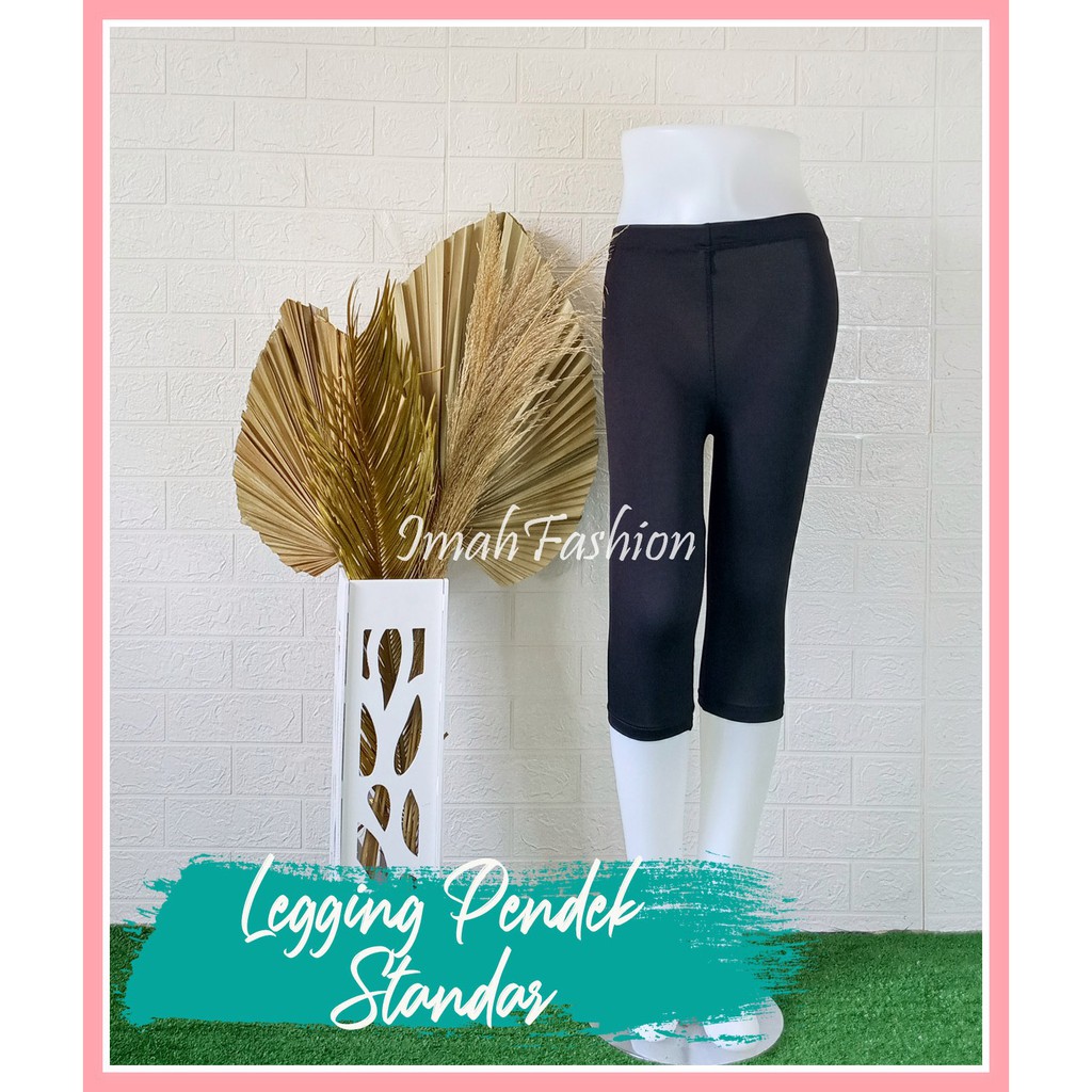 CELANA LEGGING PENDEK WANITA POLOS BAHAN SPANDEK LEGGING WANITA 3/4 XL-XXL BB 35-90kg