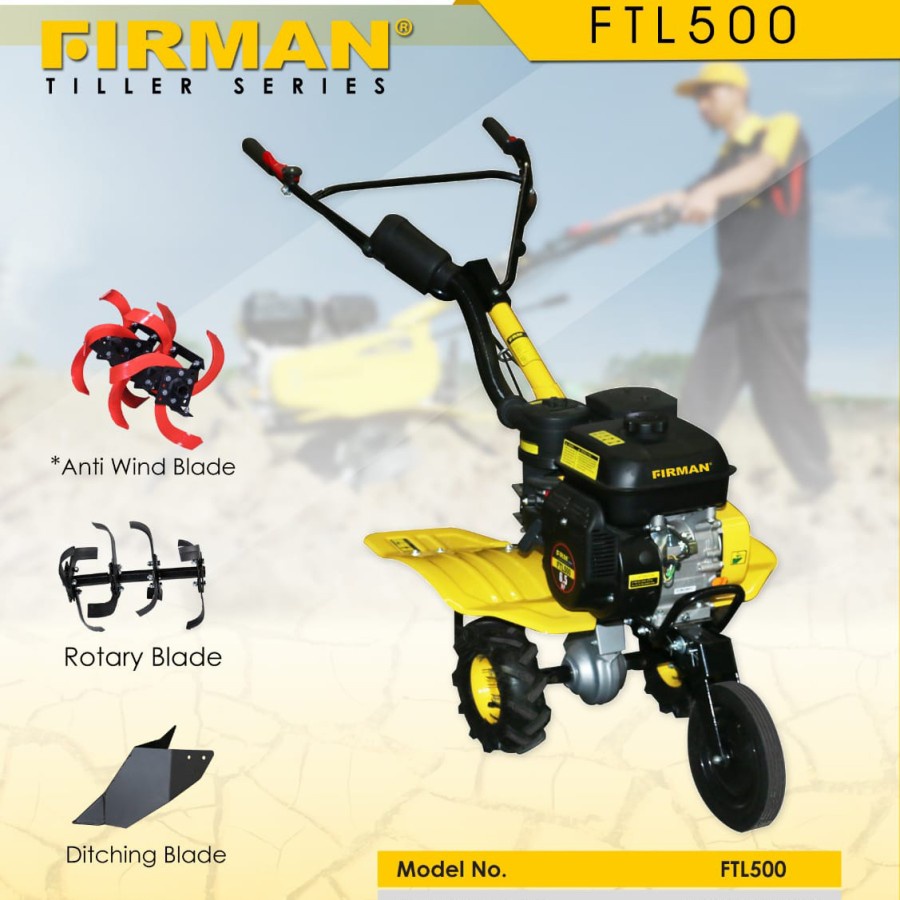 CULTIVATOR FIRMAN FTL500H - FTL 500 H TILLER MACHINE