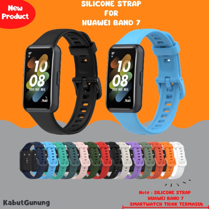 Strap Silicone Tali Smartwatch Rubber for Huawei Band 7