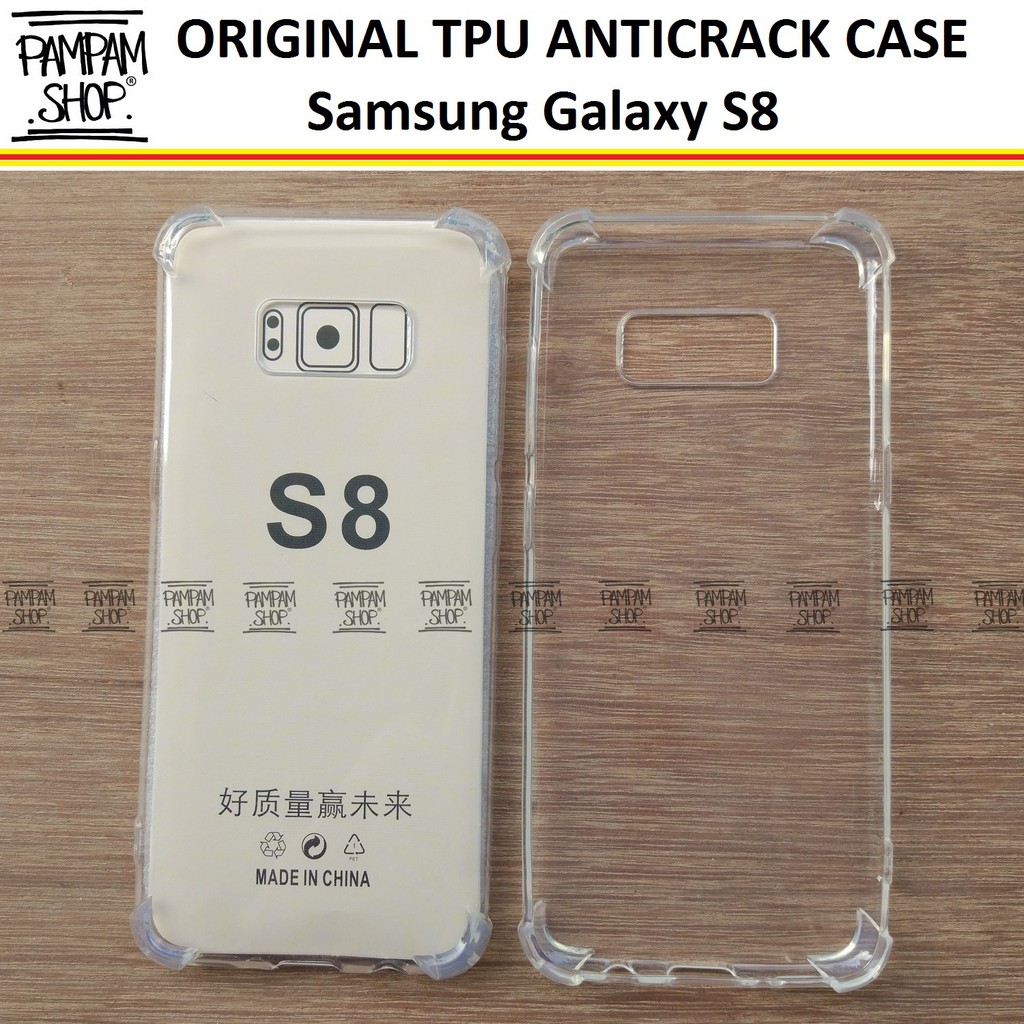 Case TPU Anti Crack Samsung Galaxy S8 Fuze Ultrathin Anti Pecah Benturan Anticrack Ultra Thin