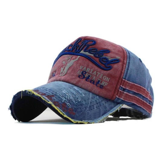 TOPI BASEBALL BLACK REBEL CASUAL CAP / TOPI BISBOL MODEL BLACK REBEL TOPI KASUAL - 5-629