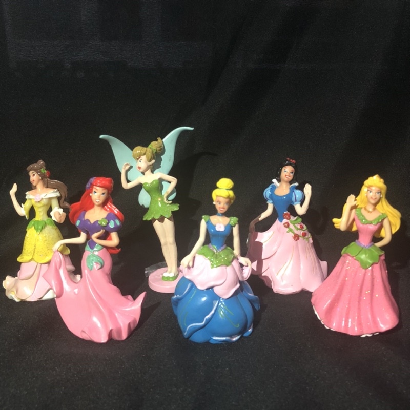 Action Figure Princess Small Hiasan Kue 6 pcs