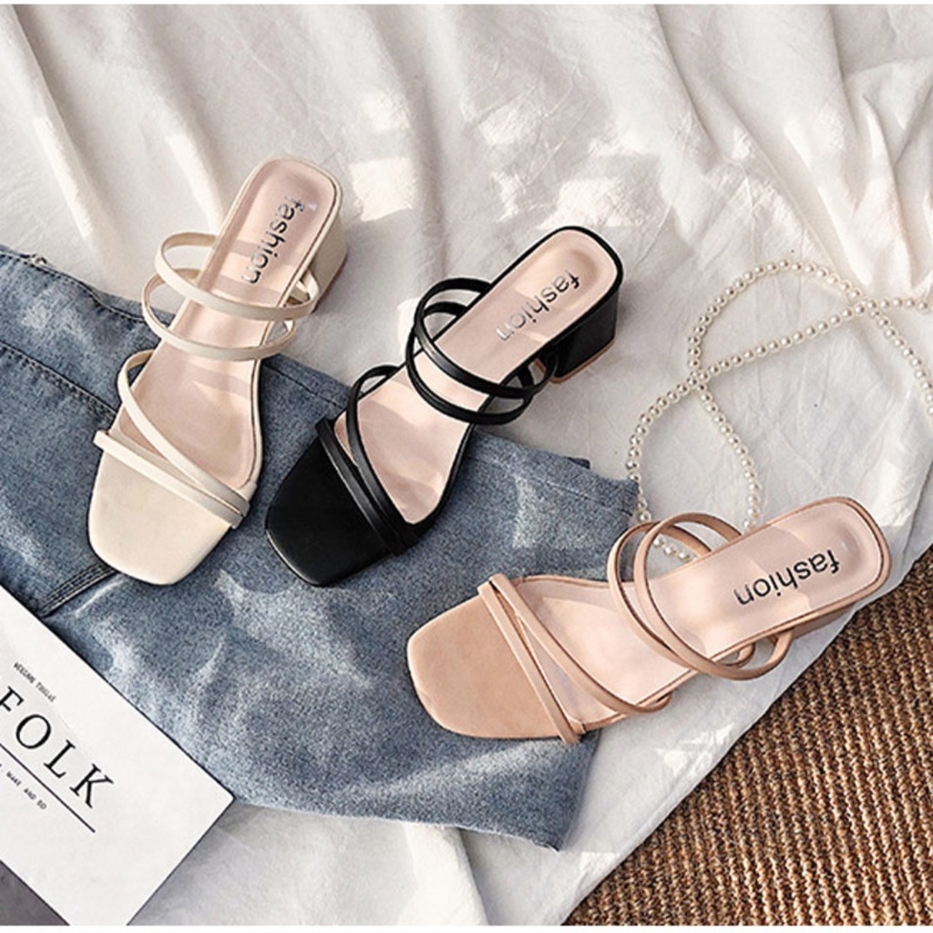 OFFICIAL HEELS SANDAL HAK TAHU WANITA ELEGAN