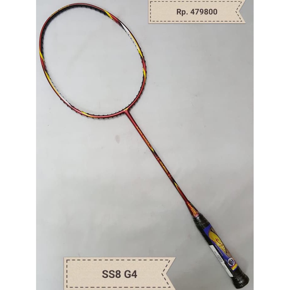 SUPER PROMO Raket Badminton LINING SS 8 G4 / Gen 4 (Free : Tas 2R + Grip + Senar) ORIGINAL