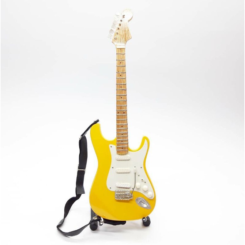 Miniatur Gitar Fender Stratocaster Yellow Yngwie Malmsteen