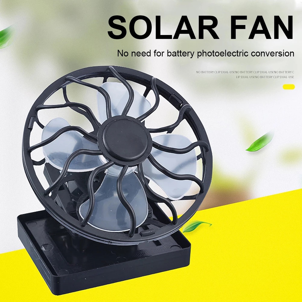 Kipas Angin Mini Portable Tenaga Surya Power Cooling Untuk Musim Panas