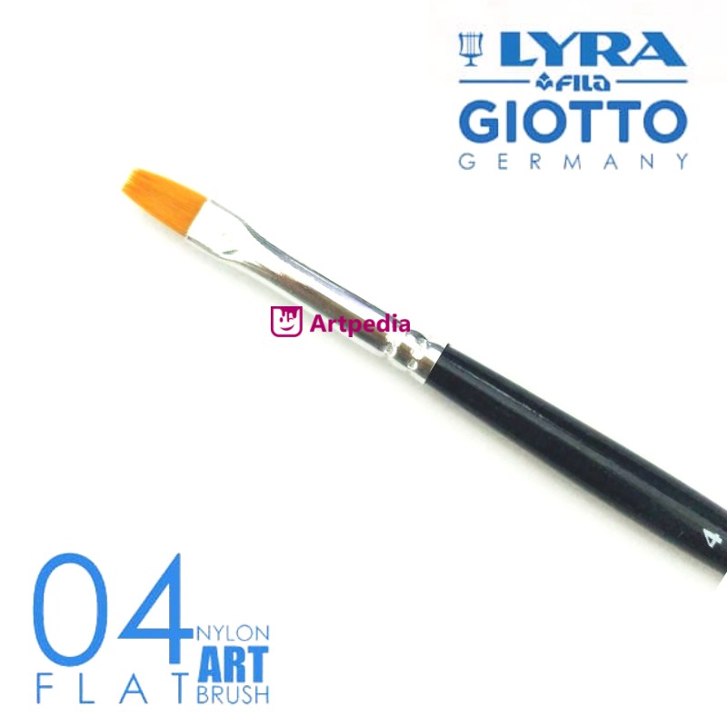 

Kuas Lyra Pipih 04 - Lyra Taklon Art Brush Flat No.04 - Kuas Lukis Lyra - Lyra Art Brush Flat No. 04