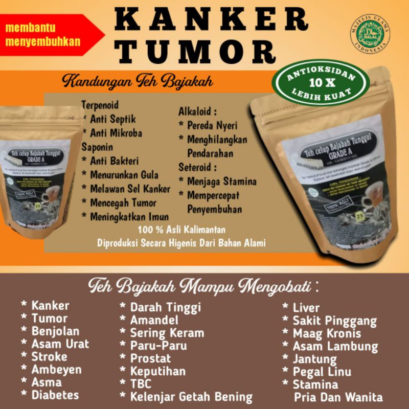 

Teh Bajakah Tunggal 100% Asli Kalimantan 1pack isi 25saset