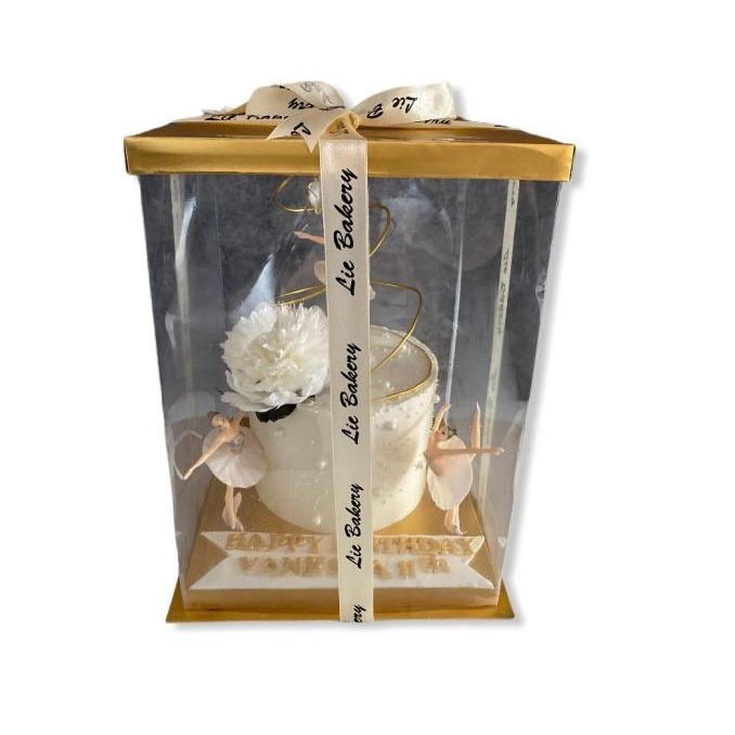 

[COD] BOX KUE TART DIAMETER 25 (GOLD) [COD]